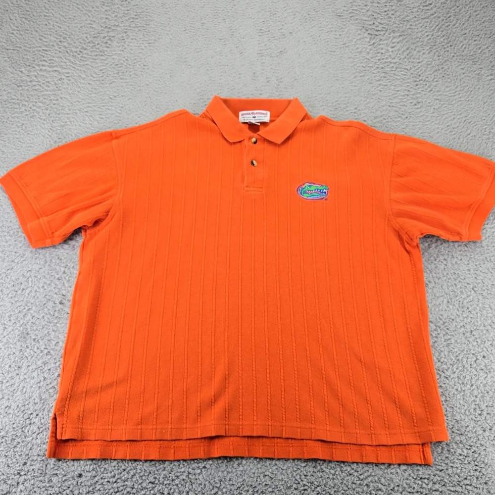 Boca Classics Shirt Mens Large Orange Florida Gators Football‎ NCAA Short Sleeve